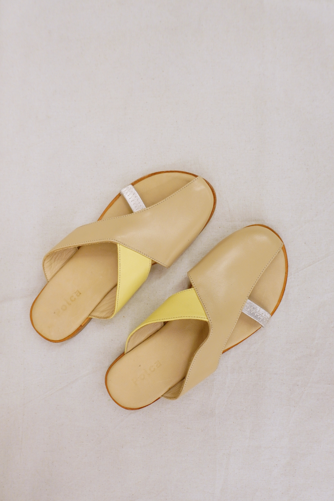 sandalia mule blanco