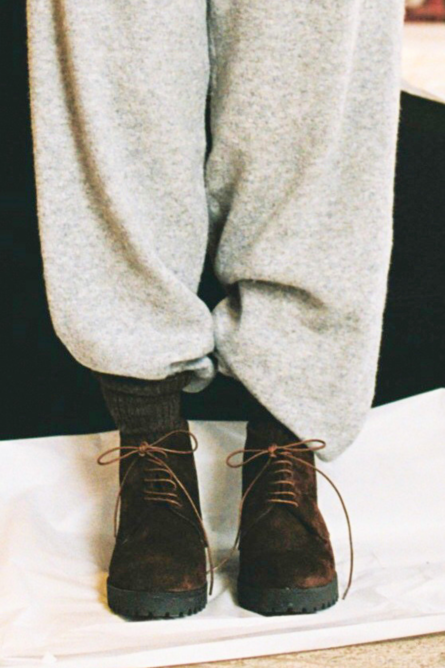 Botin Acordonado Reno Café Moro