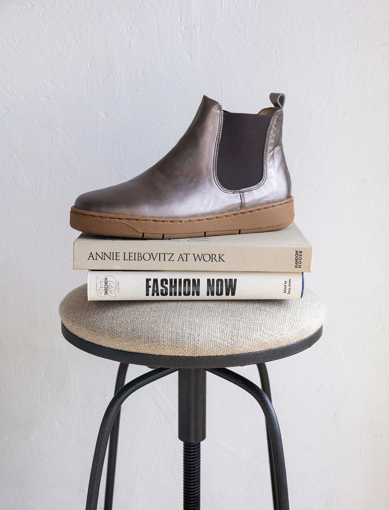 Botin de cuero sin taco