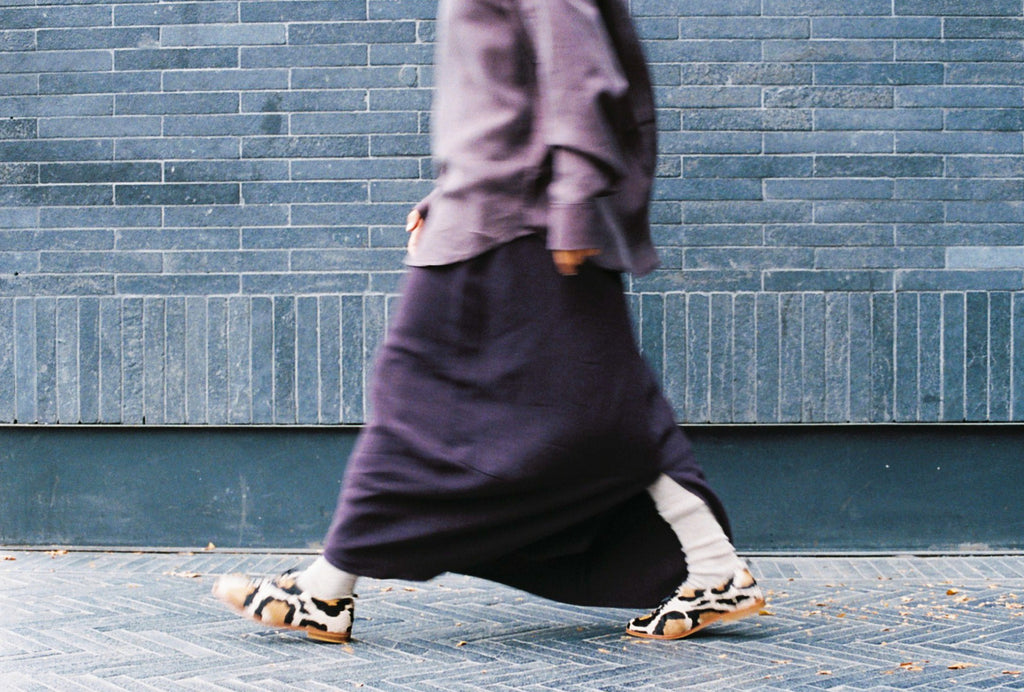 mocasin de cuero