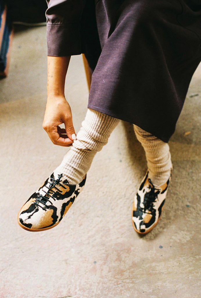 zapato de cuero mujer