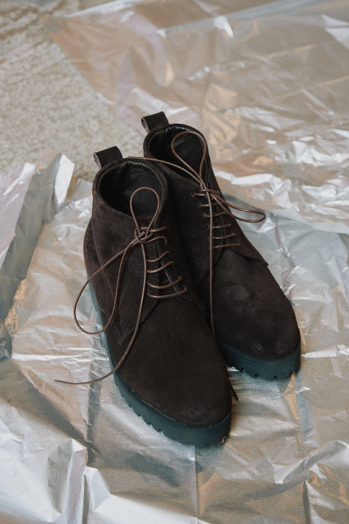 Botin Acordonado Reno Café Moro