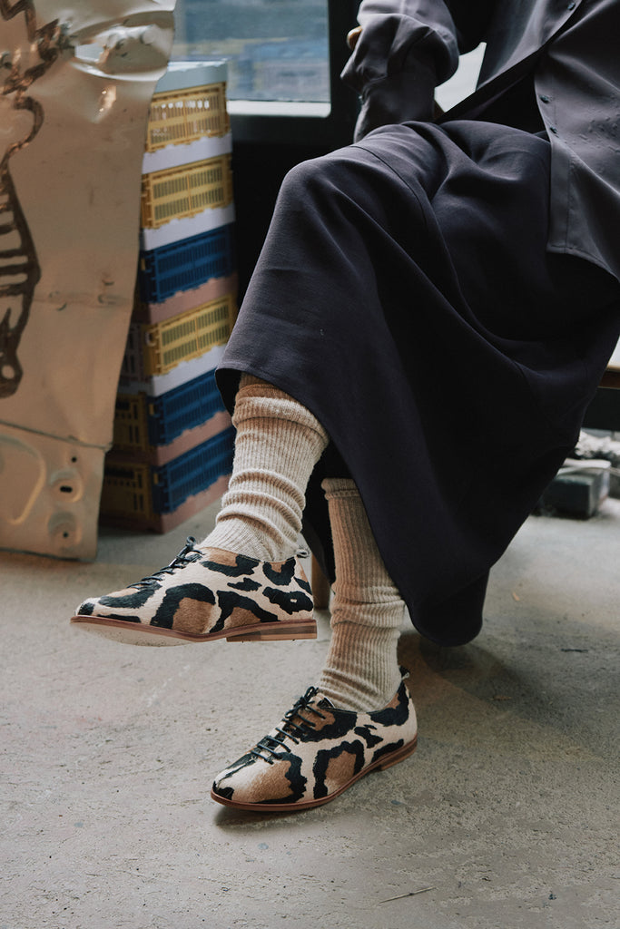 zapato animal print mujer