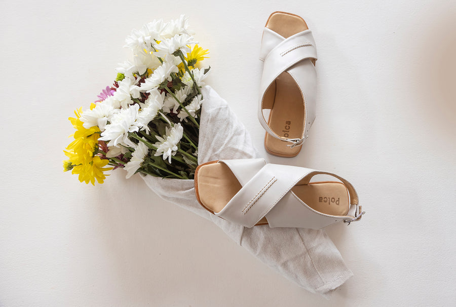 Sandalia Crossover Napa Marfil
