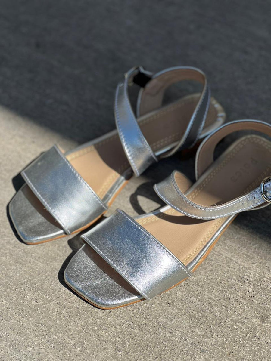 Sandalia Geo Plata