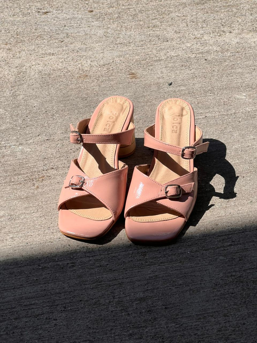 Sandalia Hebilla Rosa