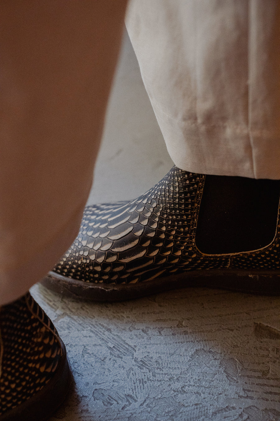 botin de cuero