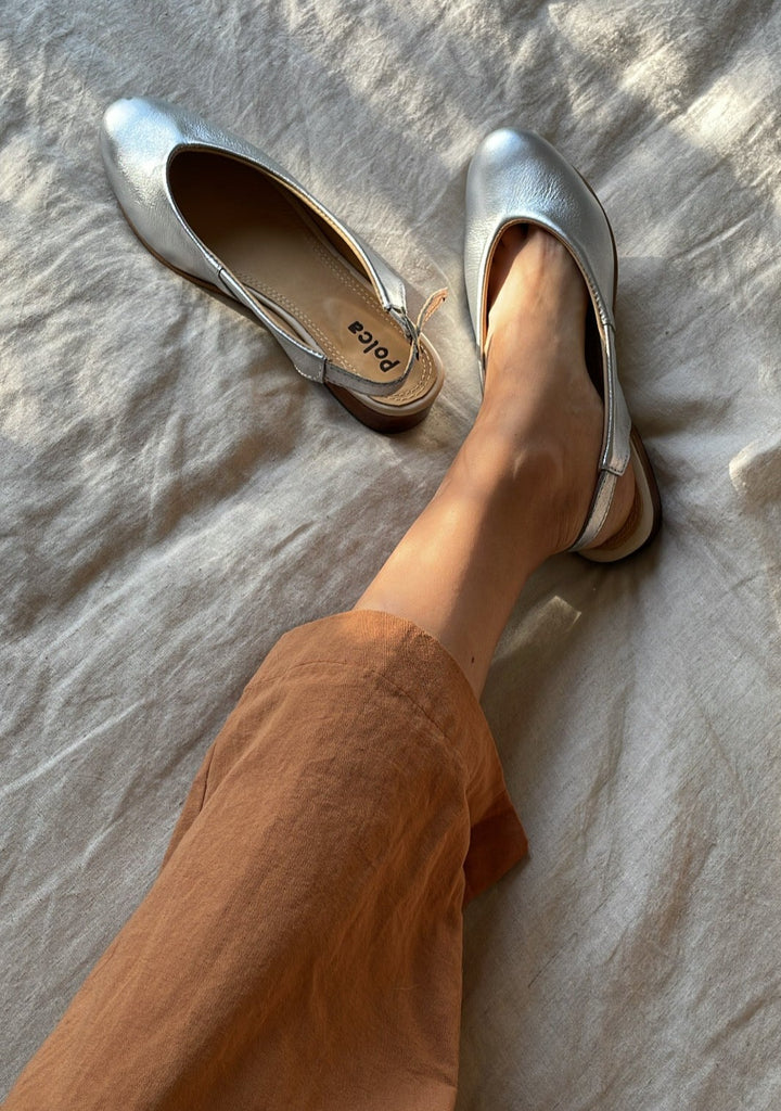 Slingback Folia Plata