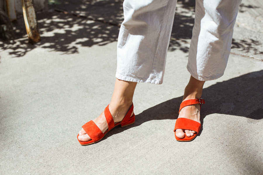 Sandalia Geo Reno Rojo