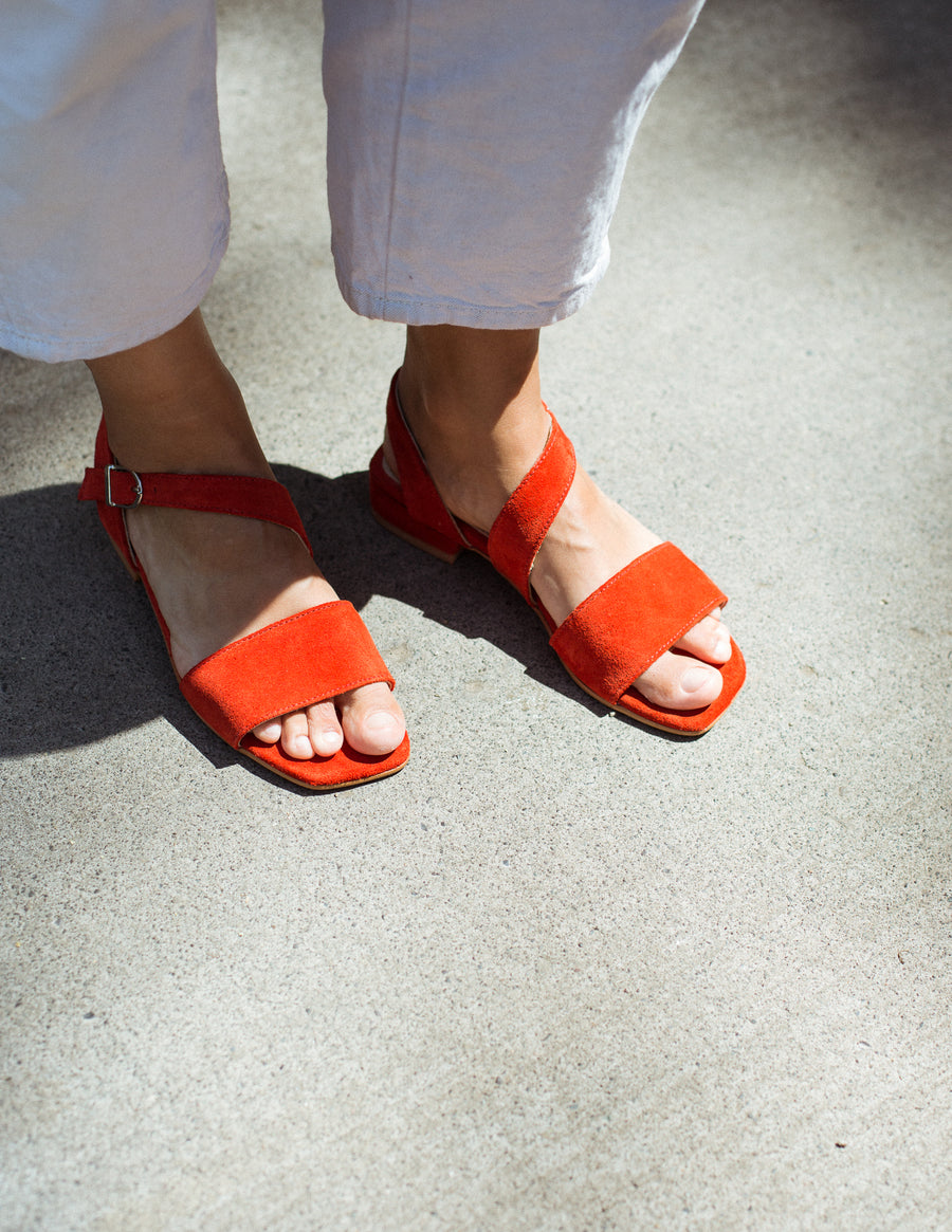Sandalia Geo Reno Rojo