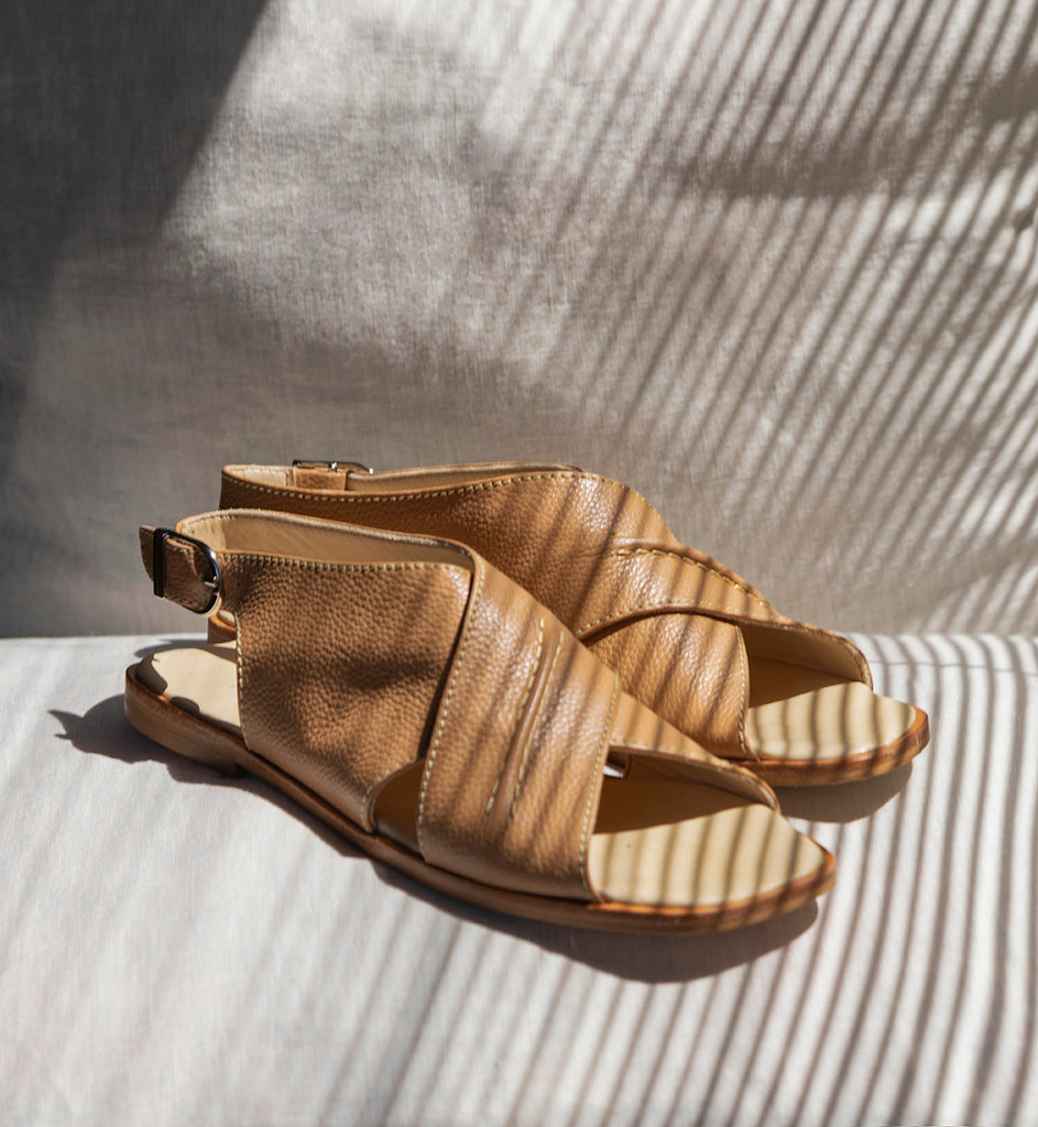 Sandalia Crossover, Napa Camel