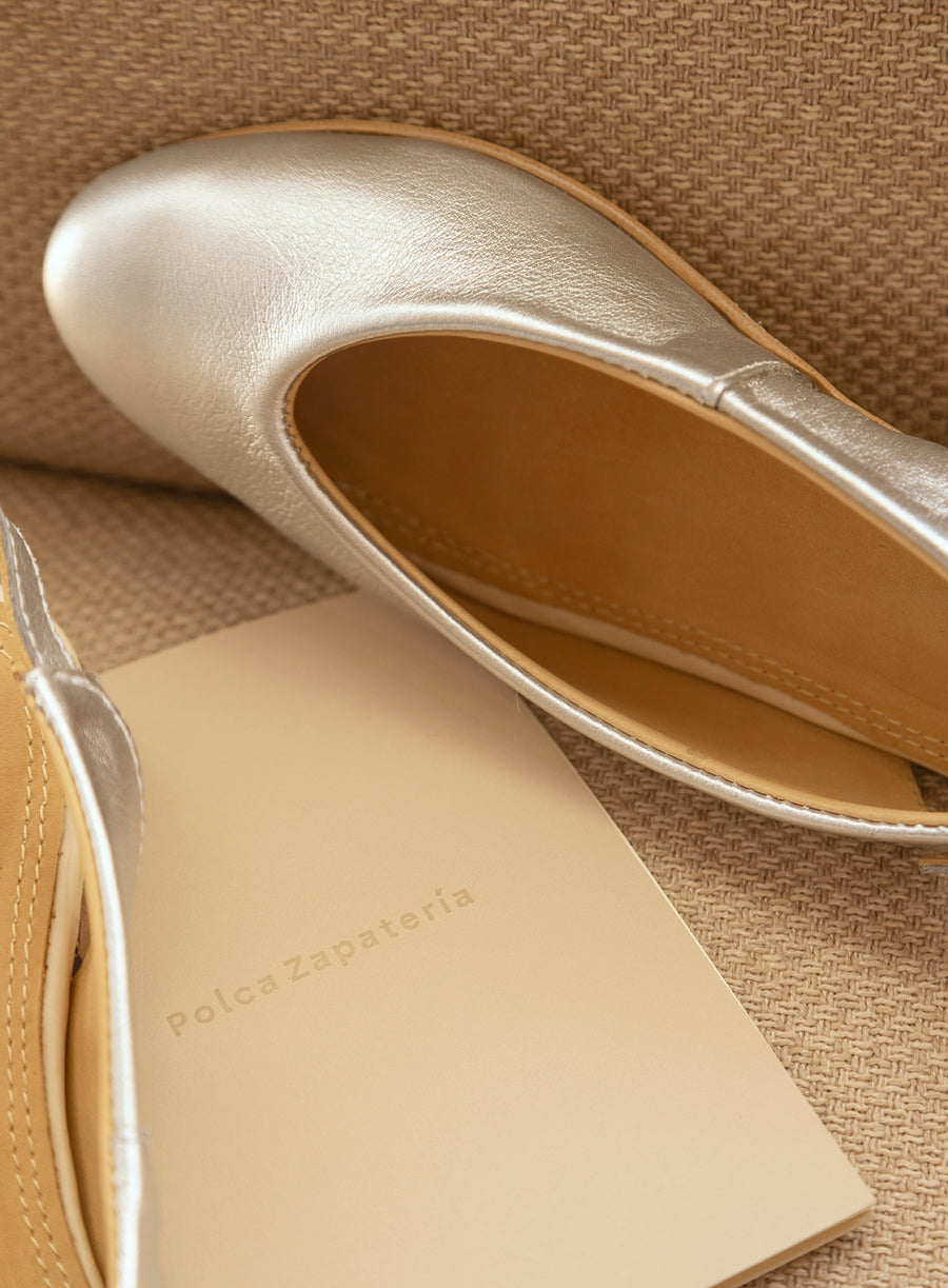 Slingback Folia Plata